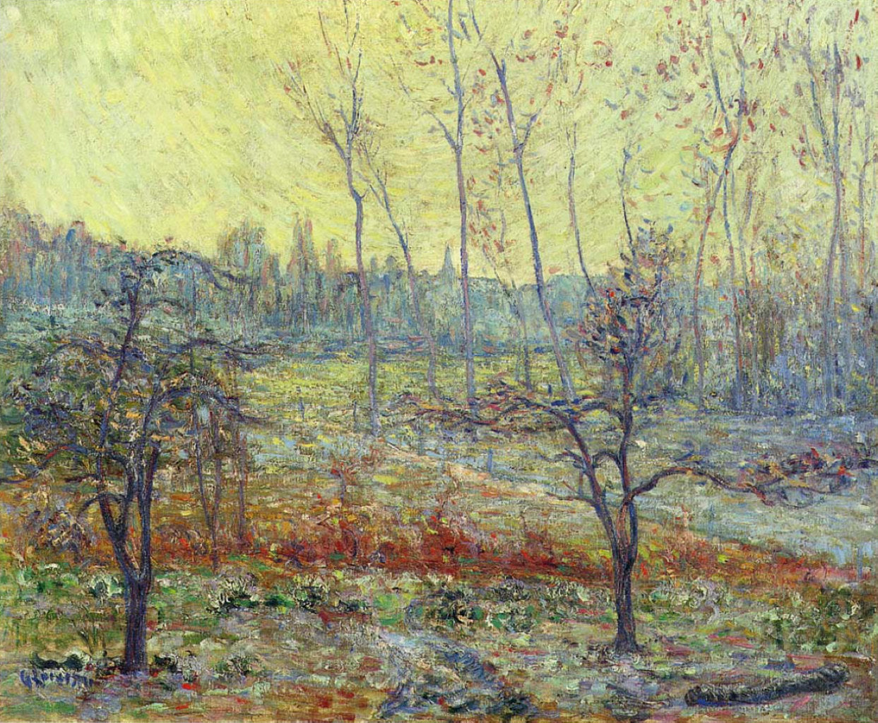 Gustave Loiseau Landscape in Winter with Fog 1897 Fine Art Print