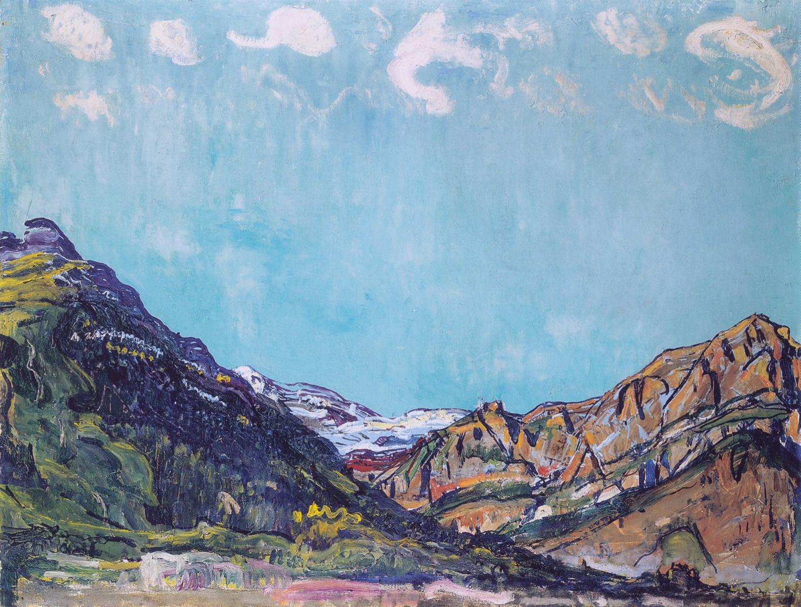 Ferdinand Hodler Landscape near Champery 1913 Fine Art Print