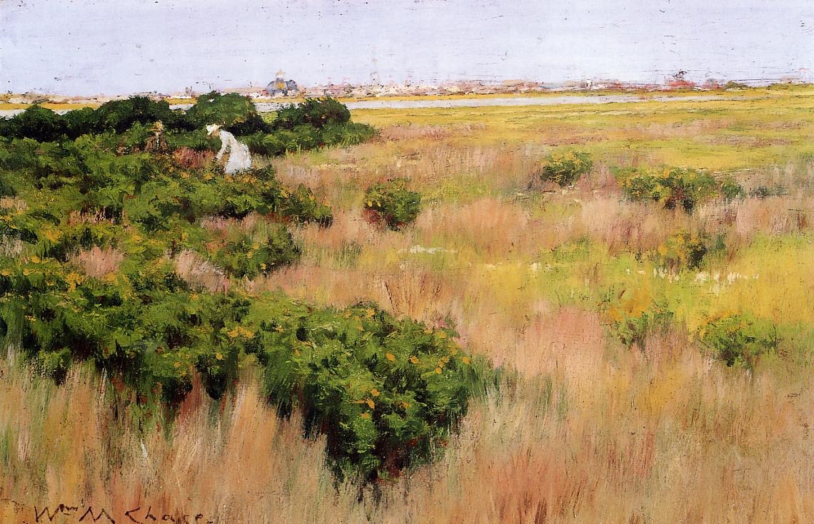 William Merritt Chase Landscape near Coney Island 1886 Fine Art Print