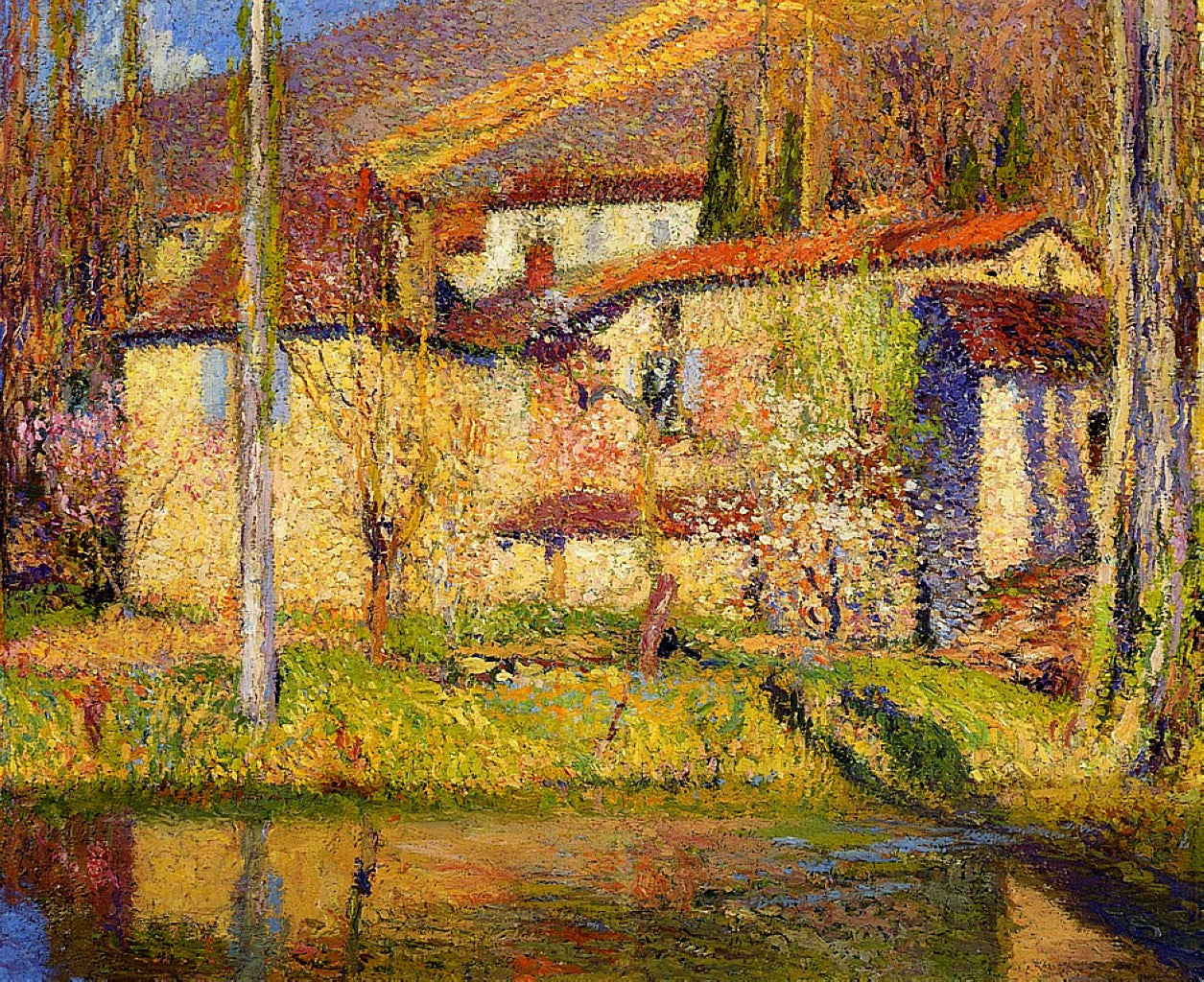 Henri Martin Landscape near Toulouse 1910 Fine Art Print