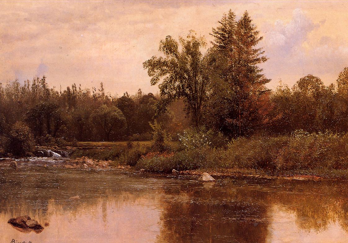 Albert Bierstadt Landscape, New Hampshire 1857-1859 Fine Art Print