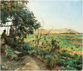 Émile Friant Landscape of the suburbs of Tunis 1887 Fine Art Print