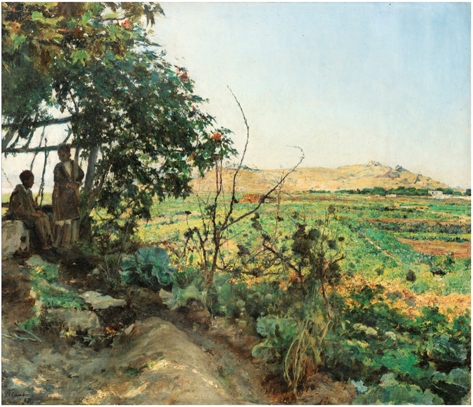 Émile Friant Landscape of the suburbs of Tunis 1887 Fine Art Print