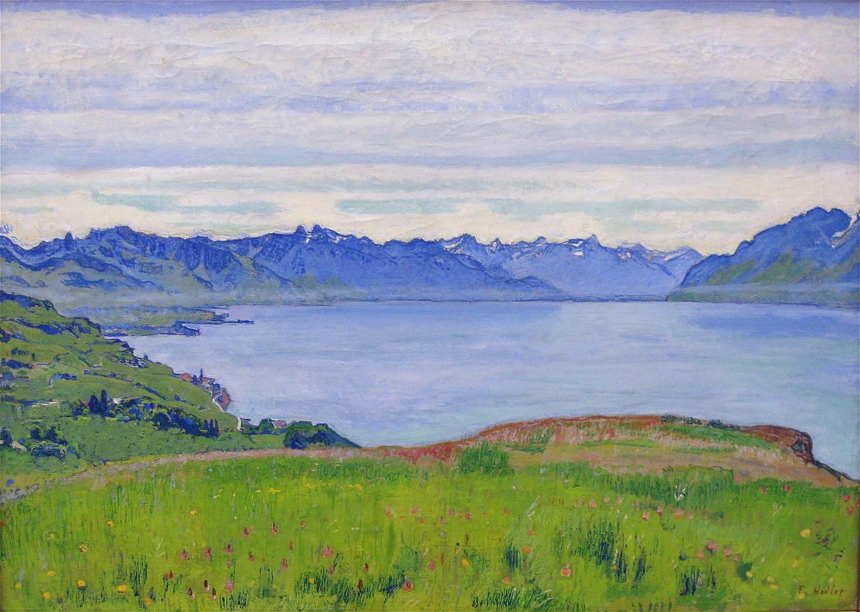 Ferdinand Hodler Landscape on Lake Geneva 1906 Fine Art Print