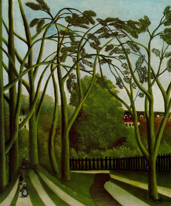 Henri Rousseau Landscape on the Banks of the Bievre at Becetre 1908-1909 Fine Art Print