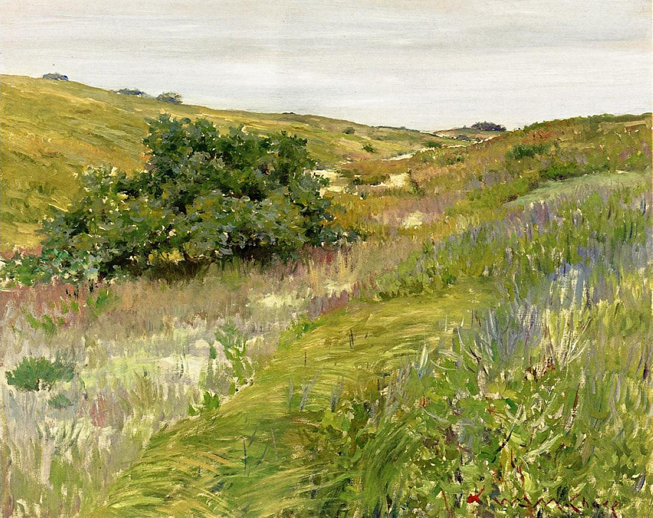 William Merritt Chase Landscape, Shinnecock Hills 1898-1900 Fine Art Print