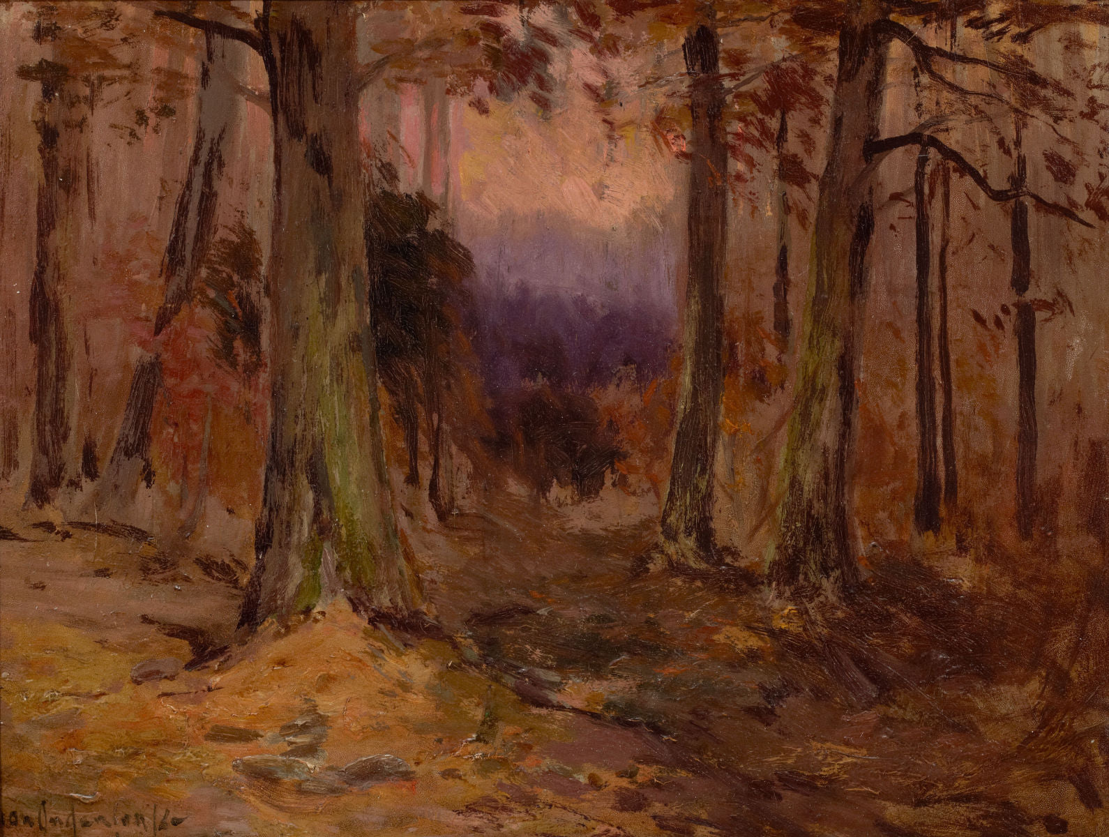 Robert Julian Onderdonk Landscape Sketch 1901-1909 Fine Art Print