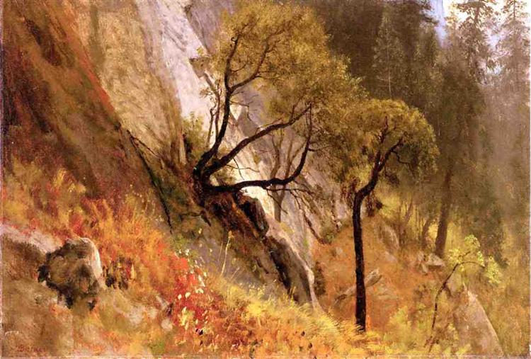 Albert Bierstadt Landscape Study. Yosemite, California 1863 Fine Art Print