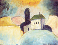 Ilya Mashkov Landscape with a House 1911 Fine Art Print