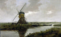 Johan Hendrik Weissenbruch Landscape with a Mill 1873 Fine Art Print