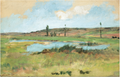 Émile Friant Pine Landscape with a Pond 1879 Fine Art Print