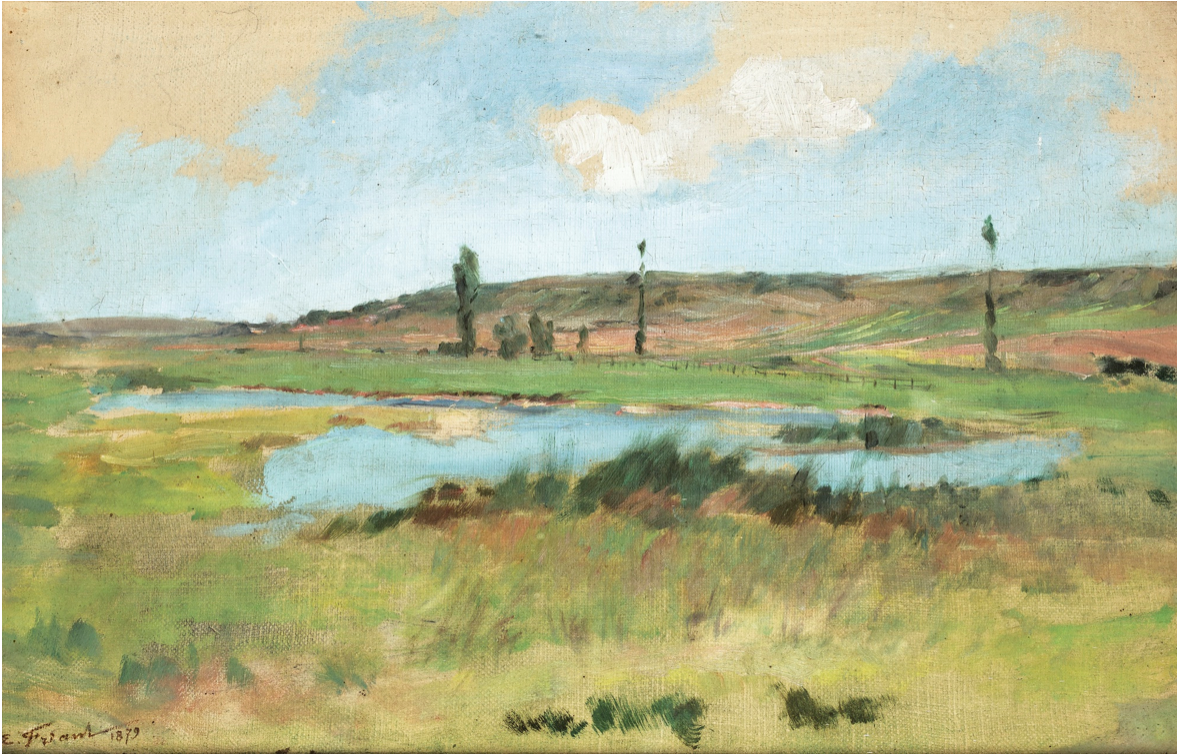 Émile Friant Pine Landscape with a Pond 1879 Fine Art Print