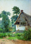 Efim Volkov Landscape with an Abandoned House 1897 Fine Art Print