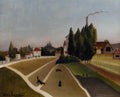 Henri Rousseau Landscape with Factory 1896-1906 Fine Art Print