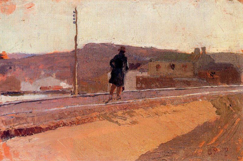 Joaquín Sorolla Landscape with Figure 1889 Fine Art Print