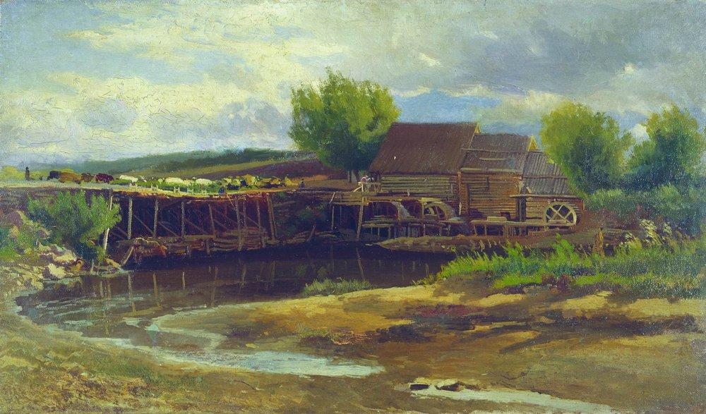 Konstantin Makovsky Landscape with Lake 1900 Fine Art Print