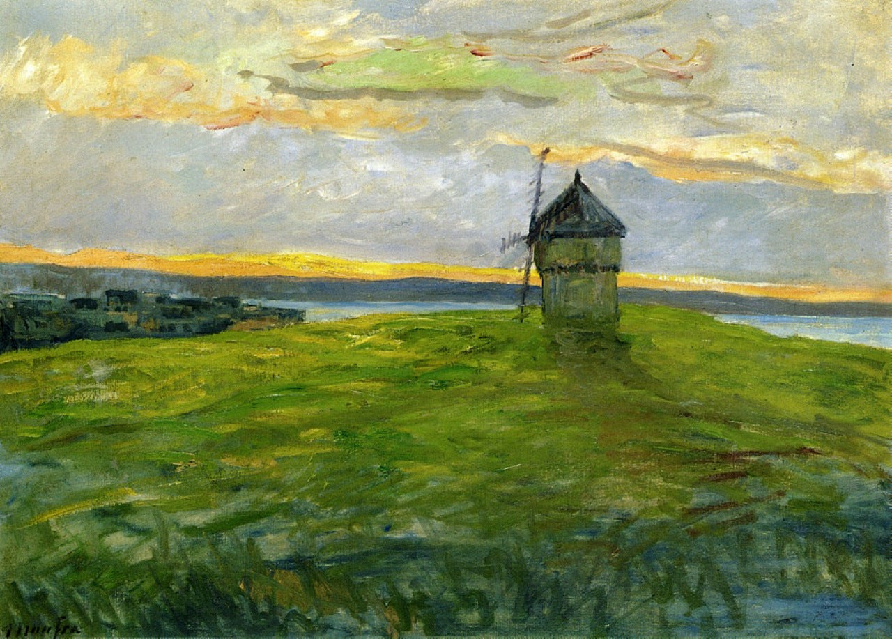 Maxime Maufra Landscape with Mill 1900 Fine Art Print