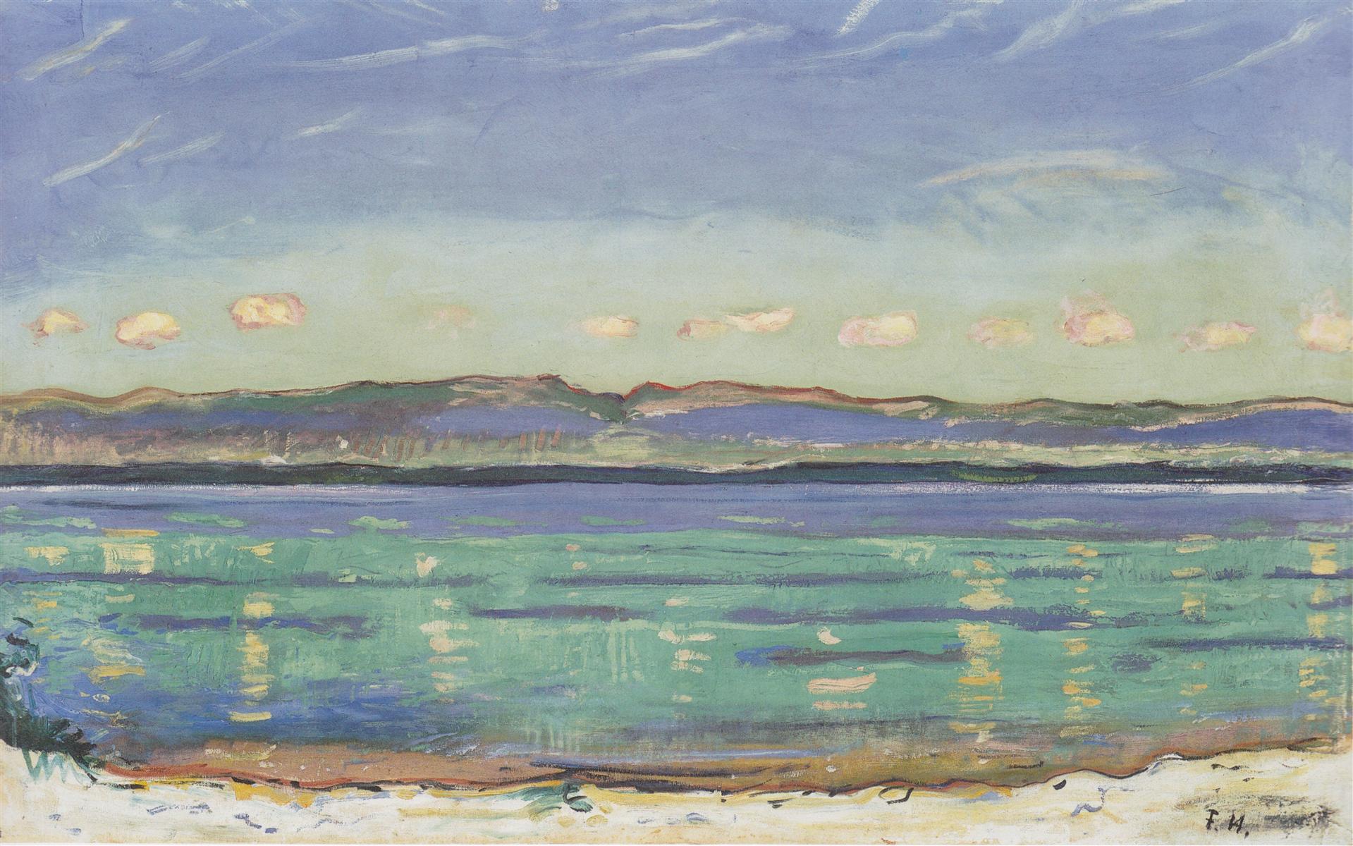 Ferdinand Hodler Landscape with of rhythm 1908 Fine Art Print