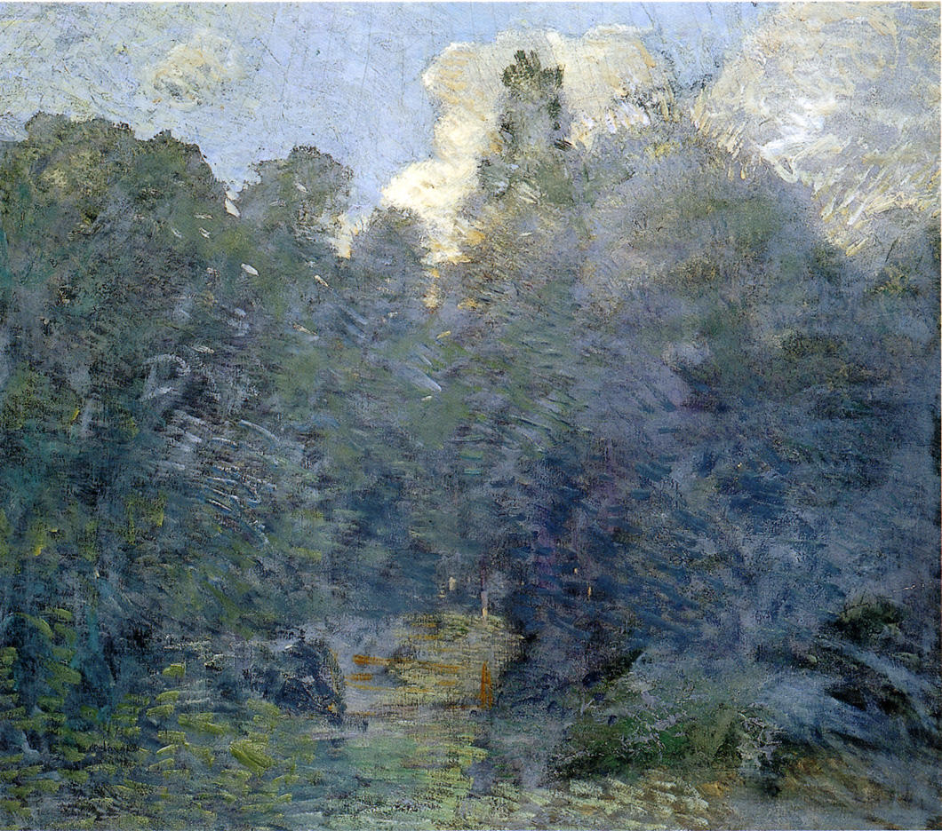 Julian Alden Weir Landscape with Stone Wall, Windham 1892 Fine Art Print