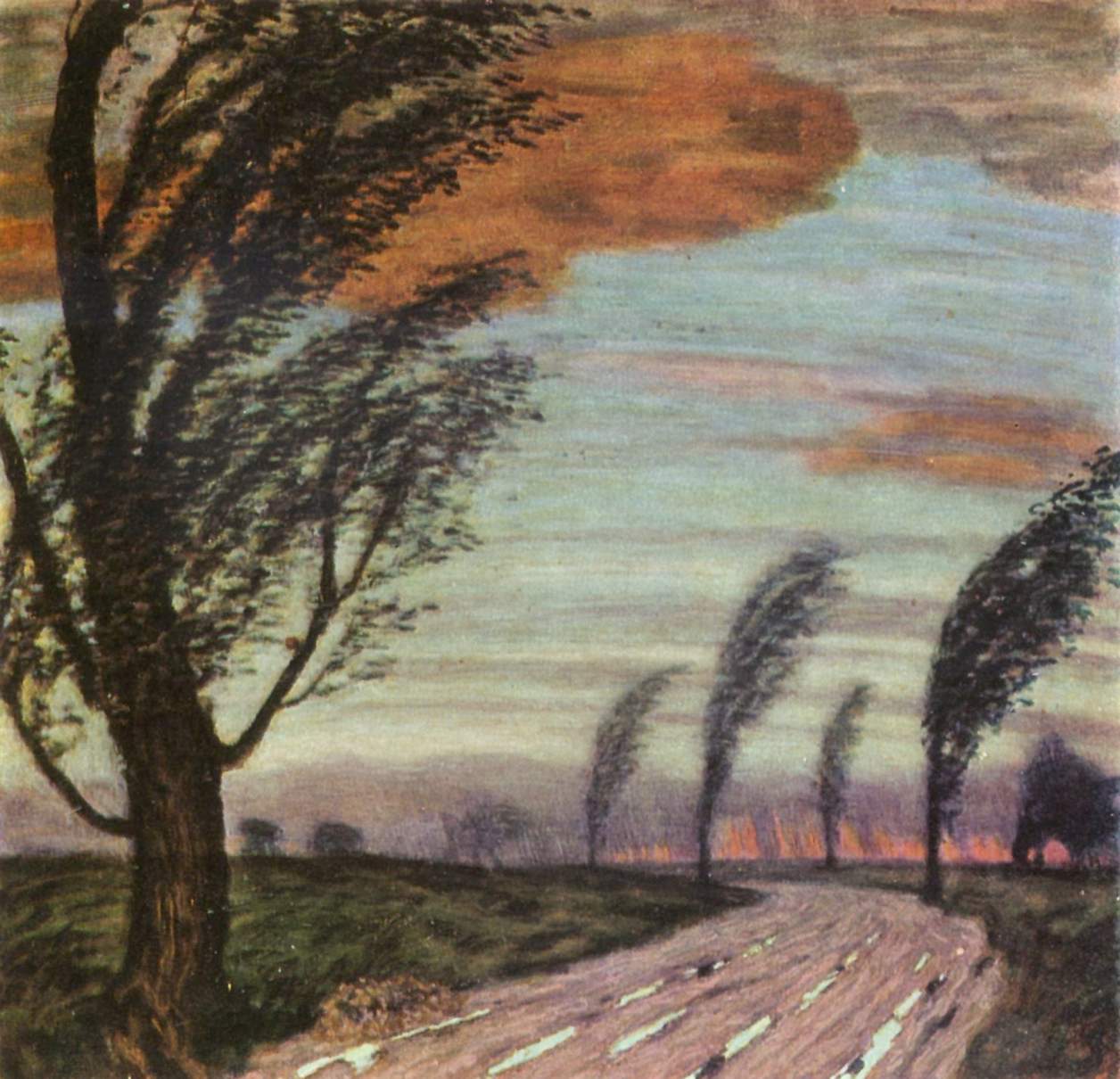 Franz Stuck Landscape with Storm 1920 Fine Art Print