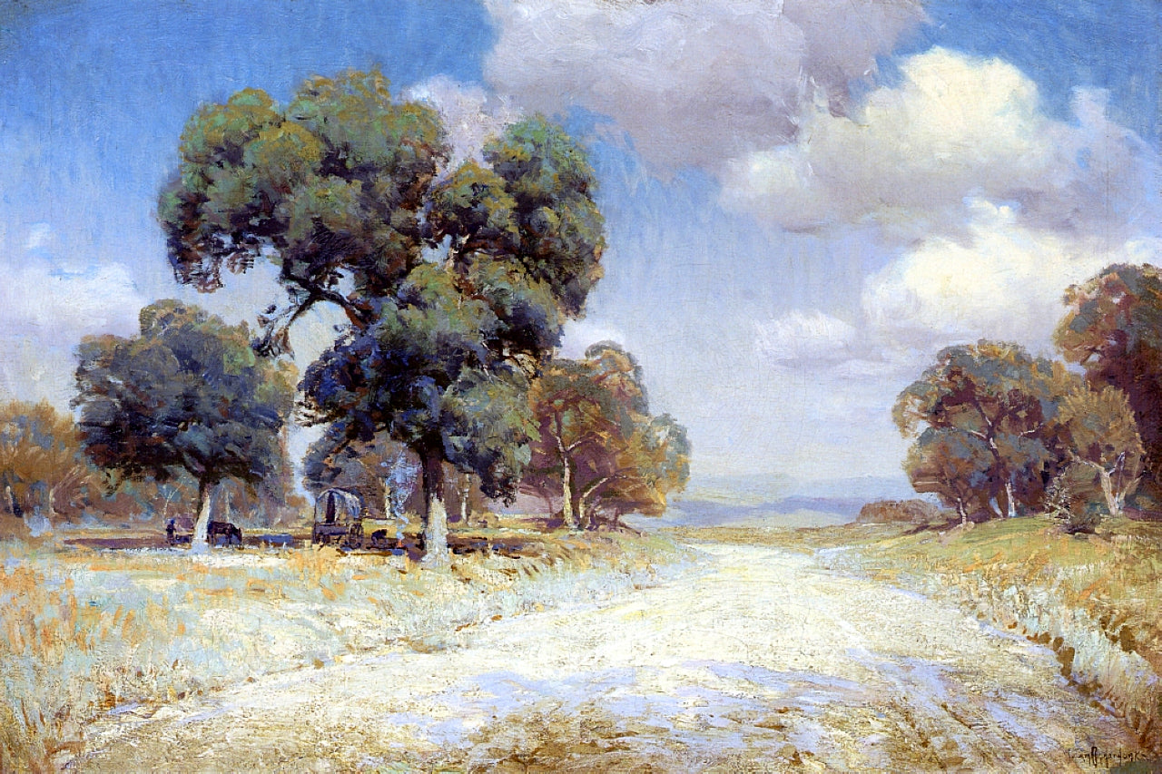 Robert Julian Onderdonk Landscape with Wagon 1919 Fine Art Print