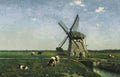 Johan Hendrik Weissenbruch Landscape with windmill near Schiedam 1873 Fine Art Print