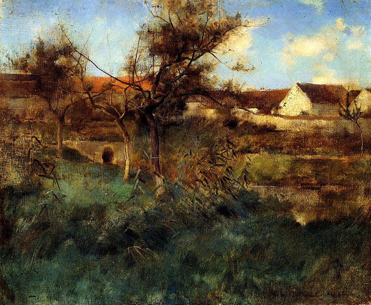 Willard Metcalf Landscape 1884 Fine Art Print
