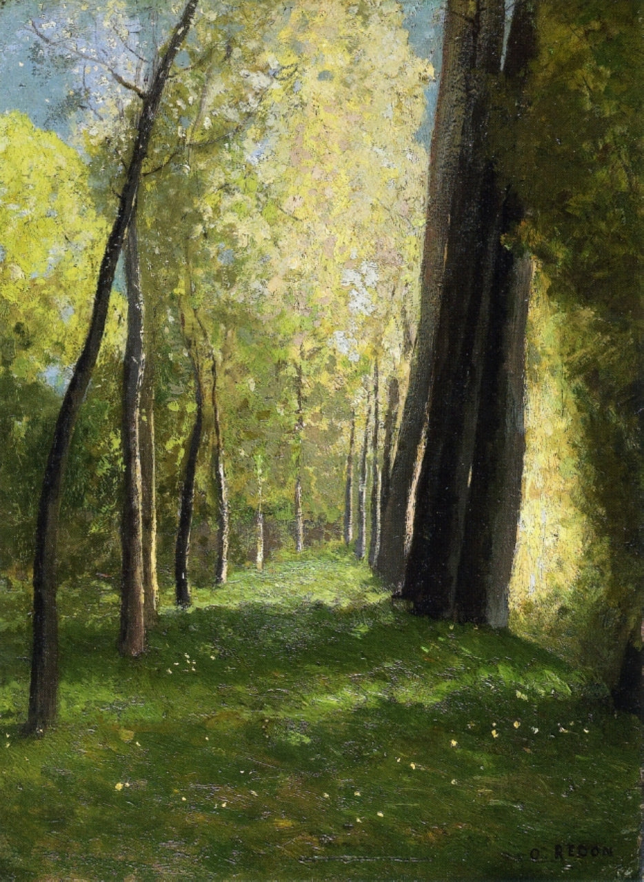 Odilon Redon Lane of Trees 1880 Fine Art Print