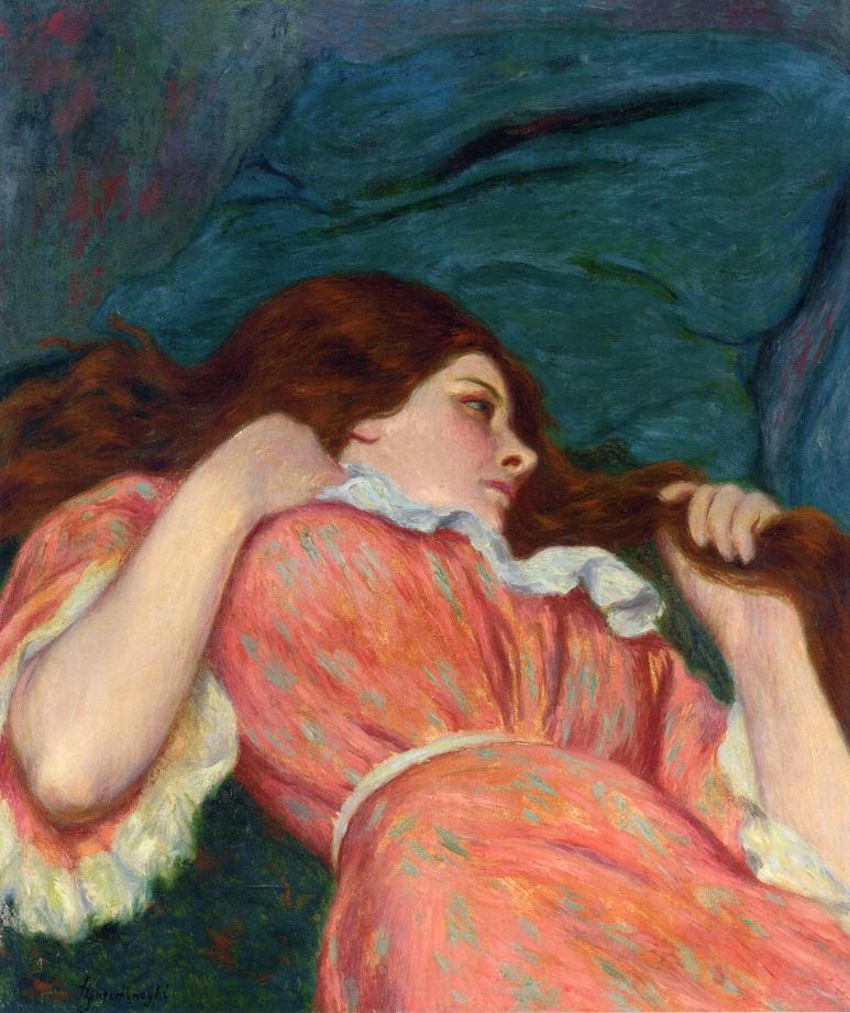 Federico Zandomeneghi Languor 1890 Fine Art Print
