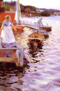 Anders Zorn Lappings of the Waves 1887 Fine Art Print