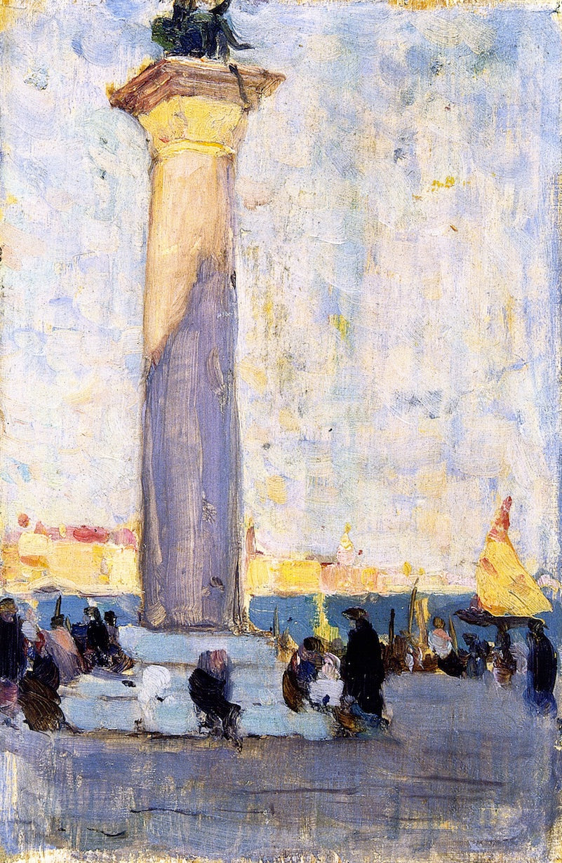 Clarence Gagnon Last Rays, la Piazzetta, Venice 1905 Fine Art Print