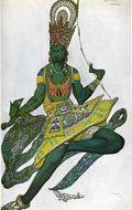 Leon Bakst Le Dieu Bleu Nijinsky in Title Role 1911 Fine Art Print