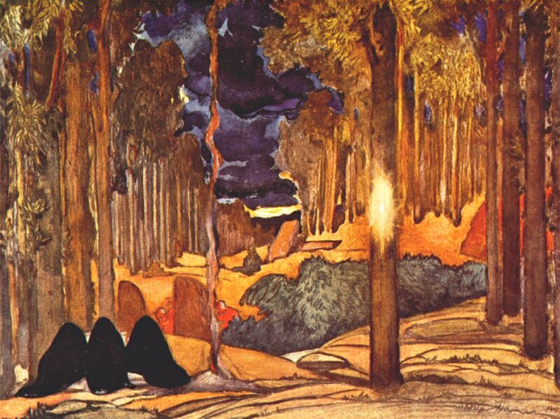 Leon Bakst Le Martyre de Saint Sebastien Act IV Set Design 1911 Fine Art Print