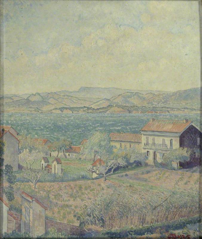 Lucien Pissarro Le Mistral, Le Brusq 1925 Fine Art Print