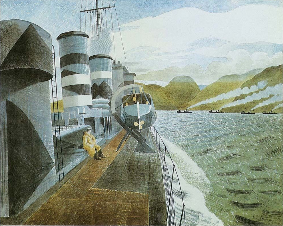 Eric Ravilious Leaving Scapa Flow 1940 Fine Art Print