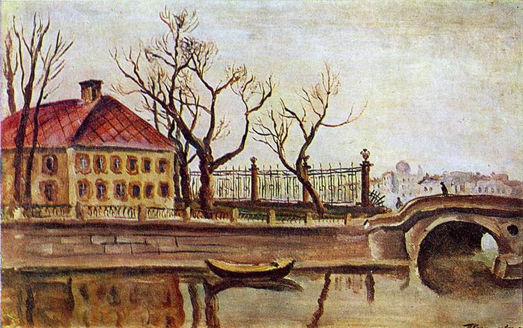 Pyotr Konchalovsky Leningrad. Cabin of Peter the Great the Summer Garden. 1931 Fine Art Print