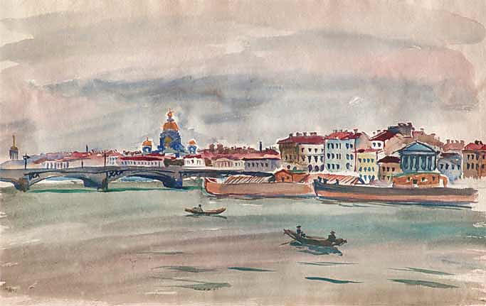 Pyotr Konchalovsky Leningrad. Neva. 1931 Fine Art Print