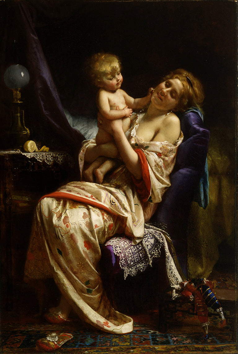 Léon Bazile Perrault Maternity 1873 Fine Art Print