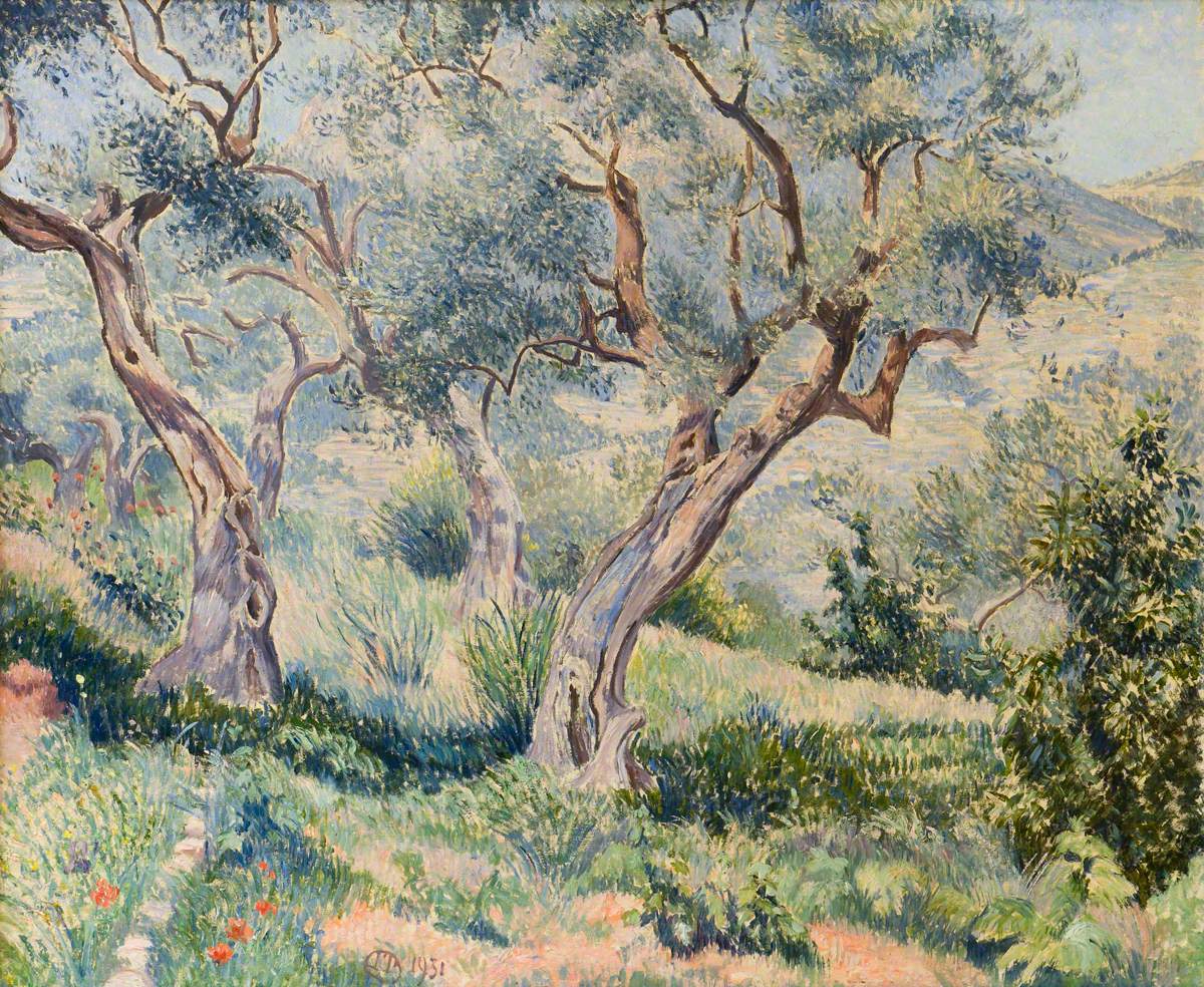 Lucien Pissarro Les Oliviers Du Cabanon, Toulon (The Olive Trees, Toulon) 1931 Fine Art Print