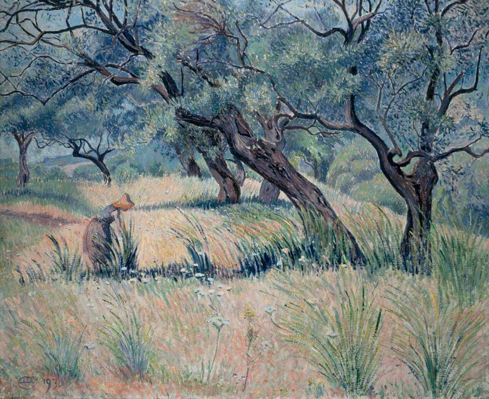 Lucien Pissarro Les Oliviers (Oliveraie Morning) 1930 Fine Art Print