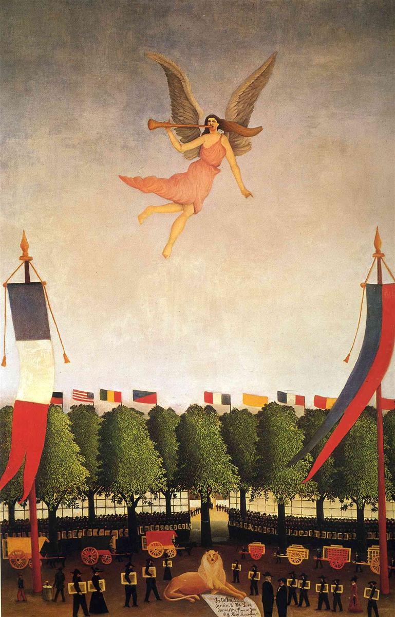Henri Rousseau Liberty Inviting Artists to Take Part in the 22nd Exhibition of the Society of Independent Artists 1905-1906 Fine Art Print
