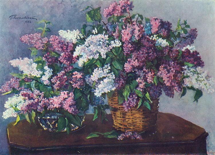Pyotr Konchalovsky Lilacs in Braids 1952 Fine Art Print