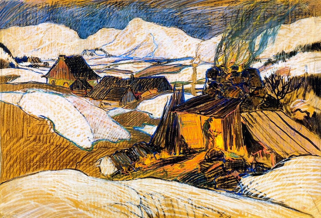 Clarence Gagnon Lime Kiln, Baie-Saint-Paul 1926 Fine Art Print