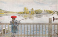 Carl Larsson Lisbeth Fishing 1898 Fine Art Print