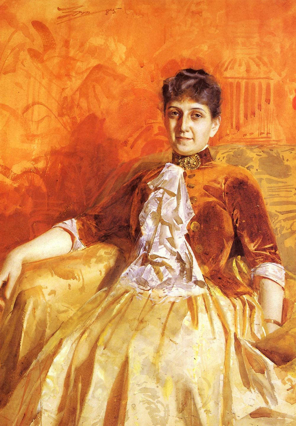 Anders Zorn Lisen Lamm 1885 Fine Art Print