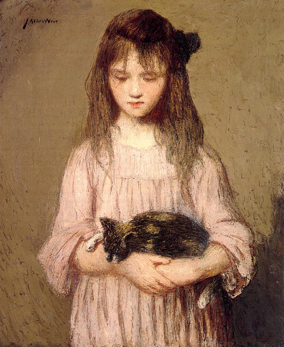 Julian Alden Weir Little Lizie Lynch 1910 Fine Art Print