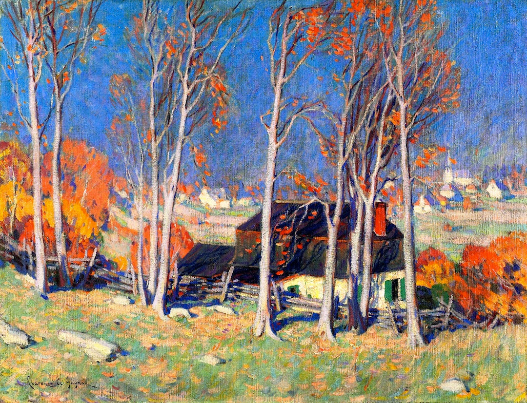 Clarence Gagnon Lonely Village on the Saint Lawrence 1922 Fine Art Print