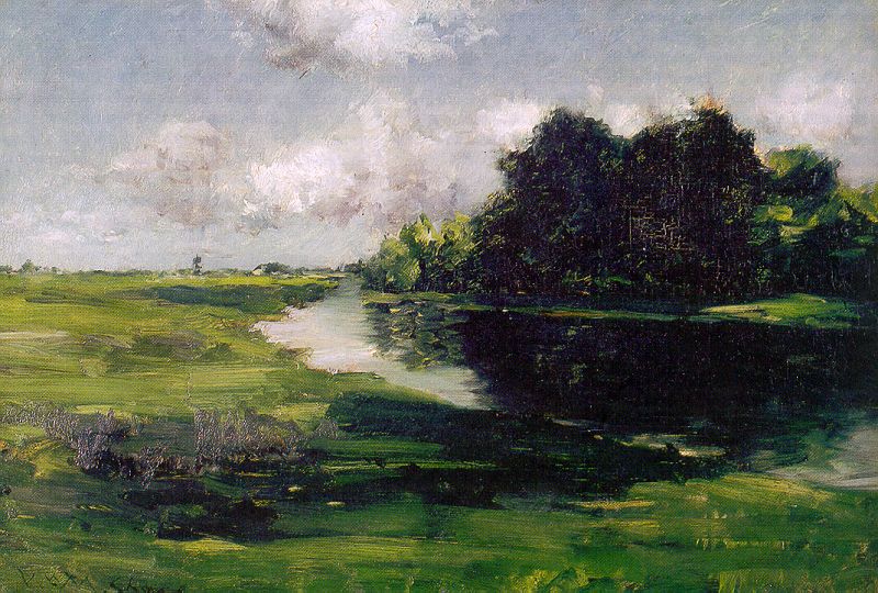 William Merritt Chase Long Island Landscape after a Shower of Rain 1885-1889 Fine Art Print