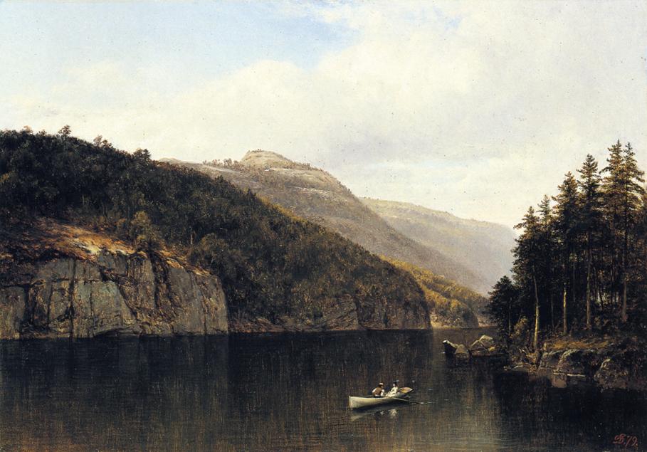 David Johnson Looking West, from Dollar Island, Lake George 1879 Fine Art Print