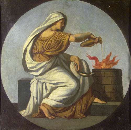 Károly Lotz Allegory of Fire 1875 Fine Art Print
